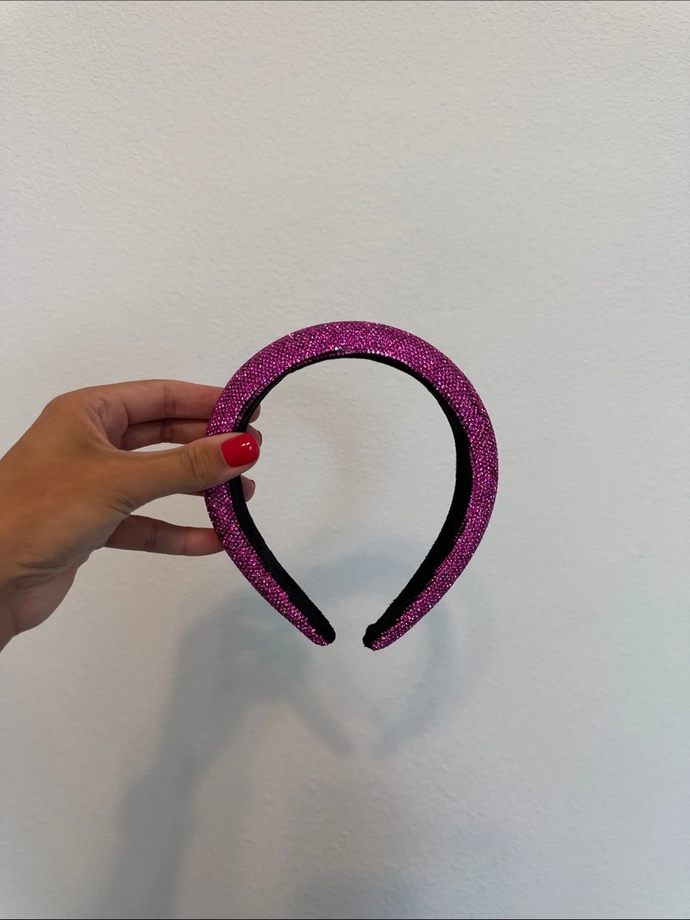 Amazon Hot Pink Rhinestone Padded Headband